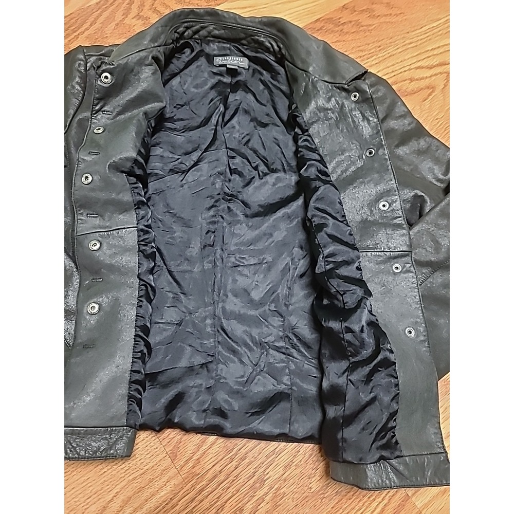 Y2K Vintage CLASSIQUES ENTIER Leather Jacket In Black Size Medium - Picture 7 of 8